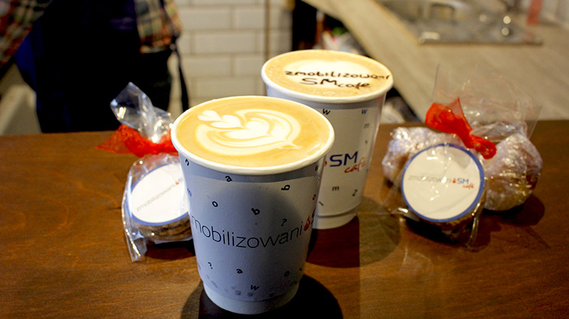 Reportaż z akcji Zmobilizowani SM Cafe